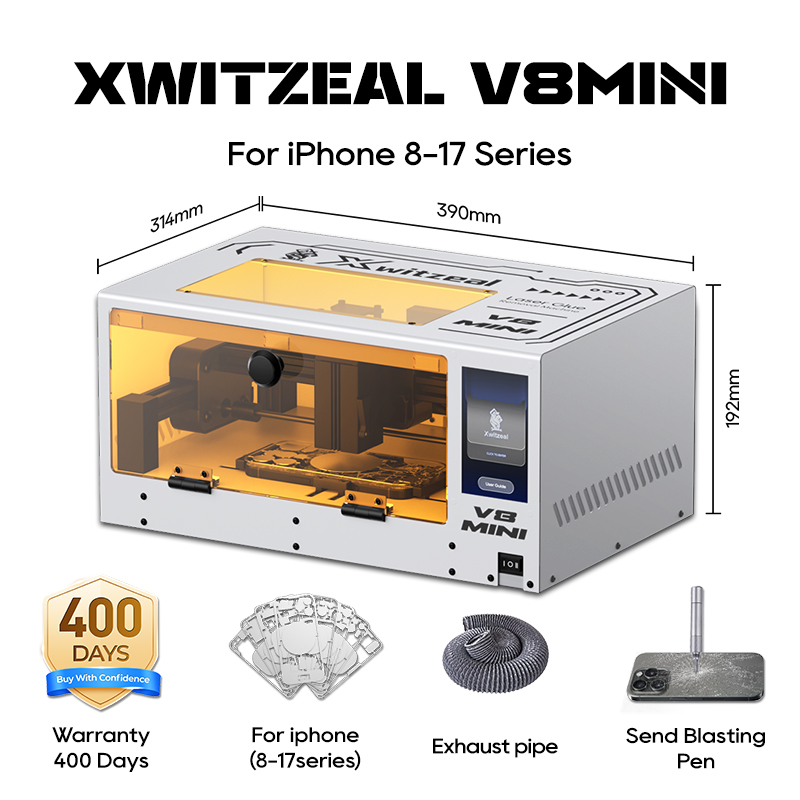 Electronics Repair Company - Xwitzeal® V8 MINI Laser Glue Removal