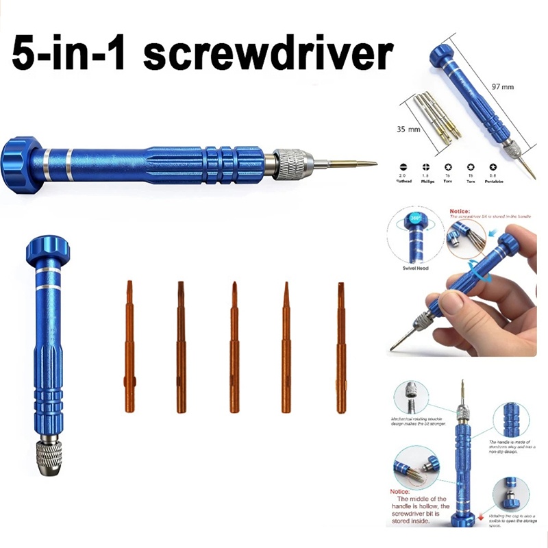 5 In 1 Mobile Phone Repair Kit - Electronics Repair Tool Kit recension och pris