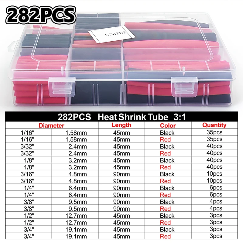 282Pcs Electronic Cable Heat S - Electronics Repair Youtube recension och pris