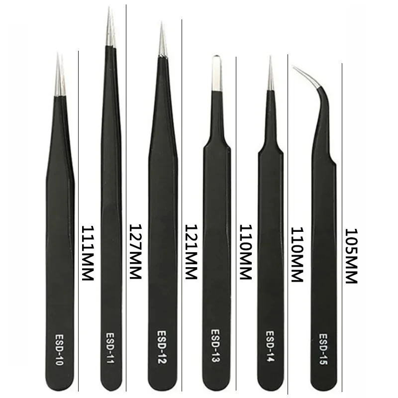 Galacok 6PCS Precision Tweezer - Electronics Repair Tool Kit recension och pris